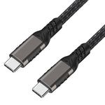 Elfesoul USB C to USB C Cable 10ft, USB C 3.2 Gen 2 Cable 20Gbps Data Transfer USB C Cable 100W PD Fast Charging Cable for MacBook Pro, iPad Pro, Galaxy S22, Nylon Braided, Black.