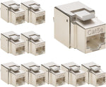 Beszin Cat.5E RJ45 110 Type Shielded Keystone Jack (10-Pack)