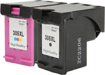 Ink Cartridges Replacement for HP 305XL, Black/Color Print Cartridges for DeskJet Plus 4120 4122 4125 4130 4132 4133 4135 4136 4140 4152 4155 4158 4165 4168 4172 4175 Printer(H 305XLBK Black)