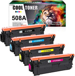 Cool Toner Compatible Toner Cartridge Replacement for HP 508A 508X CF360X CF360A Work with Color Enterprise M553dn M577 M553 CF361A CF362A CF363A Printer Ink (Black Cyan Yellow Magenta 4Pack)