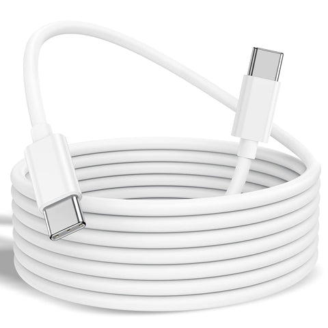 100W/5A Apple USB C to USB C Cable [1Pack / 6.6FT], Replacement Type C Charger Cord for MacBook Pro 16, 15, 14, 13 inch, MacBook Air 2020/2019/2018,iPad Pro/Air - White