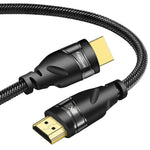 CABLEDECONN HDMI 8K 2.1 Ultra HD Cable,8K@60Hz 4K@120Hz 48gbps Support HDCP 3D HDMI Cable for PS4 SetTop Box HDTVs Projectors 2m 6.6ft