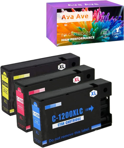 3 Pack maxify 1200 Ink cartridges Replacement for Canon PGI-1200 1200XL Ink Cartridges Works with Canon Maxify MB2720 MB2120 MB2320 MB2020 MB2050 MB2350 Printer