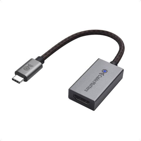 Cable Matters 48Gbps USB C to HDMI 2.1 Adapter Supporting 4K 120Hz and 8K 60Hz HDR - Thunderbolt 4 to HDMI 2.1 Adapter, HDMI 2.1 to USB C Adapter - Maximum Resolution on Mac is 4K@60Hz