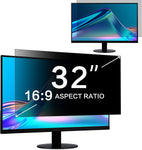 ZOEGAA 32 Inch Computer Privacy Screen Filter for 16:9 Widescreen Curved Computer Monitor 27.87"x15.66" - Computer Screen Privacy Shield and Anti Blue Light Anti Glare Screen Protector