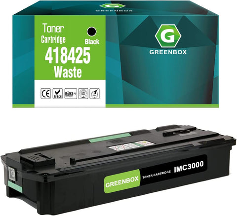 GREENBOX Compatible IM C3000 418425 D0BQ6400 D0BQ-6400 Waste Toner Container Replacement for Ricoh Savin Lanier IM C2000 IM C3000 IM C2500 IM C4500 IM C3500 IM C6000 Printer (1-Pack, 100,000 Pages)