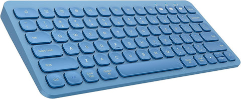 PINKCAT Multi-Device Bluetooth Keyboard, Wireless Keyboard Compatible with Laptop/PC/Notebook/MacBook/Computer, Ultra-Thin Sleek Design for iPhone/iPad/iPad Mini/iPad Pro/iPad Air/Smart TV - (Blue)