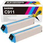 SAIDING Compatible Toner Cartridge Replacement for C911 45536424 to use with OKI C911DN C911 (2 Black)