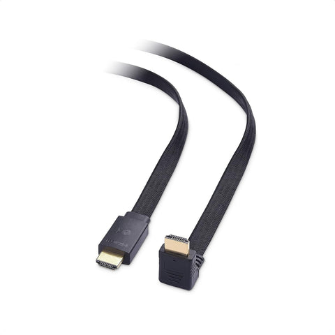 Cable Matters 90-Degree Flat 48Gbps Ultra HD 8K HDMI Cable 6 ft with 8K @60Hz, 4K @120Hz and HDR Support for PS5, Xbox Series X/S, RTX3080 / 3090, RX 6800/6900, Apple TV, and More - 6 Feet