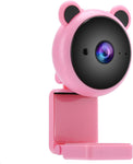 Webcam, HD 2MP Pixel 1080P PC Camera with Mic, Laptop for PC(Pink)