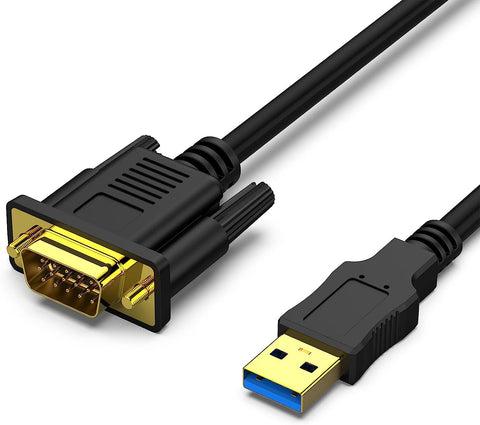 BENFEI USB to VGA Cable, 1.8 Meter USB 3.0 to VGA Male to Male Cable