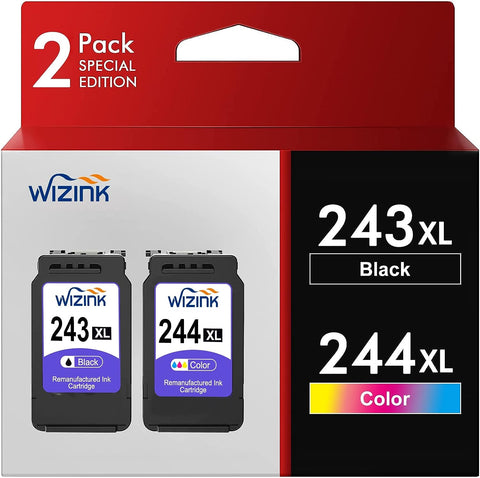 243 244 XL Higher Yield Ink Cartridge Replacement for Canon Ink cartridges PG-243 CL-244 for Pixma MX492 TR4520 MG2522 MX490 MG2922 MG2520 MG2920 MG3022 iP2820 TS202 TS3322 TR4522 Printer