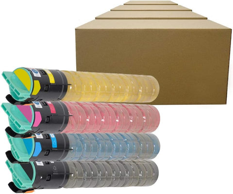 Inktoneram Compatible Toner Cartridges Replacement for Ricoh Aficio MP C2030 C2050 C2550 841280 841281 841282 841283 ([Black,Cyan,Magenta,Yellow], 4-Pack)