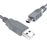 GONOLOWAY Replacement IFC-400PCU USB2.0 5Pin Mini USB Cable Data Transfer Cord for Canon PowerShot/Rebel/EOS/DSLR Cameras and Camcorders (4.9ft/Grey)