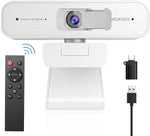 Zoom Certified, NexiGo N940P 2K Zoomable Webcam with Remote and Software Controls | Sony Starvis Sensor | 1080P@ 60FPS | 3X Zoom in | Dual Stereo Microphone, for Zoom/Skype/Teams/Webex (White)