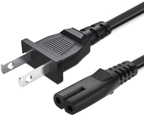 10Ft 2 Prong AC Power Cord Plug for Sony SRS-XP500 SRS-XP700 SRS-RA3000 XB72 GTK-XB60 XB90 GTK-XB5 XB7 MHC-V13 MHC-V71 Wireless Portable Speaker Replacement Charger Charging Cable Power Supply Cord