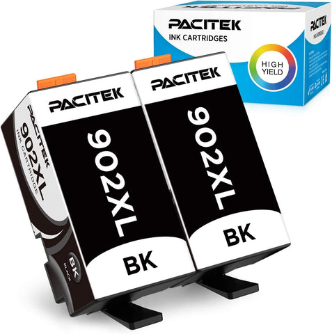 PACITEK 902XL Black Ink Cartridge Compatible with HP 902 use with HP Officejet Pro 6974 6968 6978 6975 6960 Officejet 6951 6954 6956 6958 6950 6962 Printer