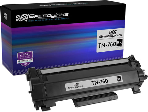 SPEEDYINKS Compatible Toner Cartridge Replacements for Brother TN760 TN-760 TN730 TN-730 High Yield (Black) TN760 toner for brother printer DCP-L2550DW, HL-L2350DW, HL-L2370DW, HL-L2395DW, MFC-L2690DW