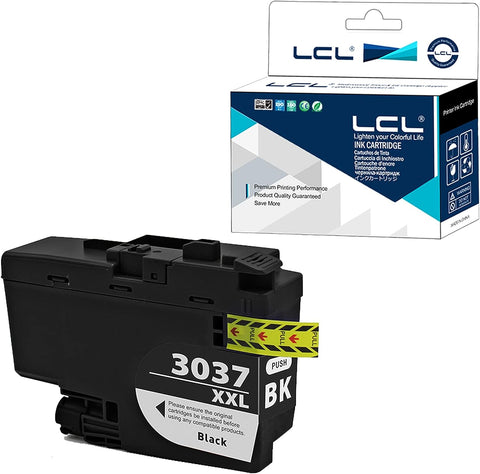 LCL Compatible Ink Cartridge Pigment Replacement for Brother LC3037 XXL LC3037XXL LC3037BK MFC-J5845DW MFC-J5845DW MFC-J5945DW MFC-J6945DW MFC-J6545DW MFC-J6545DW XL (1-Pack Black) Ink