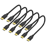 UVOOI Short HDMI Cable 1 Foot 5-Pack, 4K 1FT HDMI to HDMI Cable High Speed HDMI 2.0 Cord Supports 4K@60Hz, 2K, 1080P, HDCP 2.2, HDR, 3D, ARC & Ethernet