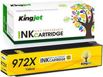 Kingjet Compatible for HP 972X Yellow Ink Cartridge Replacement for HP 972X 972 Magenta Work with PageWide Pro 477dw 577dw 577z 552dw 452dn 452dw 477dn PageWide Managed P55250dw P57750dw Printer