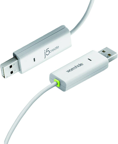 j5create JUC100 Data, Keyboard, and Mouse Sharing/Transfer USB Cable [ Wormhole Switch Windows to Windows ] Transfer Data Between 2 Windows PC