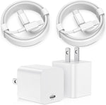 iPhone 14 13 12 Fast Charger,?Apple MFi Certified? 2-Pack 20W Type C Fast Charger Block with 6FT 10FT USB C to Lightning Cable Compatible with iPhone 14 13 12 11 Pro Max Plus Mini XS XR X iPad AirPod