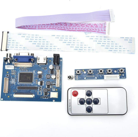 VGA LCD Controller Board, HDMI VGA 2AV Reversing Driver Board for 7inch AT070TN92 800x480 LCD Display