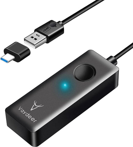 Vaydeer Undetectable Mouse Jiggler Mouse Mover USB Port for Computer,Driver-Free with ON/Off Switch,Simulate Mouse Movement to Prevent The Computer from Entering Sleep Mode,Plug-and-Play