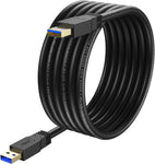 XXONE USB 3.0 A to A Cable 20ft,Type A Male to Male Cable Cord for Data Transfer Hard Drive Enclosures Printers Modems Cameras