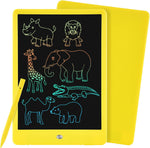 LCD Writing Tablet Doodle Board, PINKCAT 10 Inch Colorful Drawing Tablet Writing Pad, Electroni Graphics Drawing Pad for Kids, Toys Gift for 3 4 5 6 7 Years Old Girls Boys - (Yellow)