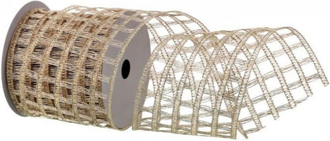 Regency International 4" X10Y Knitted Metallic Net Ribbon