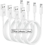 4Pack 3ft iPhone Charger Cable, [ Apple MFi Certified ] Apple Lightning to USB Cable 3 Feet, 3 Foot Fast iPhone Charging Cord for Apple iPhone 13 Pro/12 Mini/11/Pro/11/XS/MAX/XR/8/7/6/5/SE