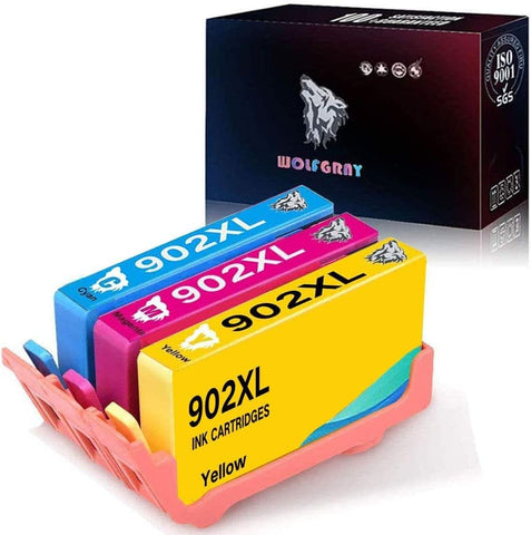 Compatible 902XL Ink Cartridge Replacement for HP 902XL 902 XL Ink to use with OfficeJet Pro 6968 6978 6962 6958 6954 6960 6970 6979 6975 6950 Printers(1Cyan/1Magenta/1Yellow, 3Color )