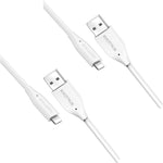 Excitrus Lightning to USB A Cable 2-Pack 4ft [Apple MFi Certified] iPhone Fast Charger Cable for iPhone 13/12/12 PRO Max/12 Mini/11/11PRO/XS/Max/XR/X/iPad, White