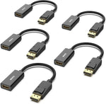 BENFEI DisplayPort to HDMI Adapter 5 Pack, DP Display Port to HDMI Converter Male to Female Gold-Plated Cord Compatible for Lenovo Dell HP and Other Brand