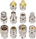 BOOBRIE 10PCS RF Coaxial Connector Sets UHF Adapter Kit UHF Female Connector UHF to SMA / UHF to BNC / UHF to N / UHF to F Adapter UHF Cable Connector Female to Female Cable Connectors SO239 Connector