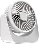 Desk Fan, USB Mini Desk Fan, 3 Speed 360° Adjustable Portable Personal Fan For Office Home Bedroom Desktop (White)