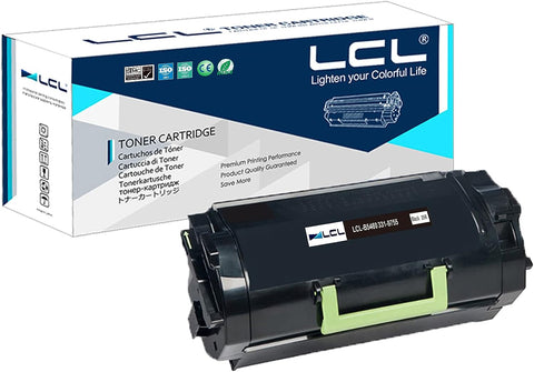 LCL Compatible Toner Cartridge Replacement for Dell B5460 B5465 B5460dn B5465dnf 25000 Pages 2TTWC 331-9755 331-9756 71MXV T6J1J 331-9797 GDFKW (1-Pack Black)