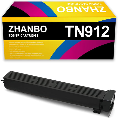 ZHANBO TN912 TN-912 (A8H5031) Black Toner Cartridge Compatible for Konica Minolta bizhub 958