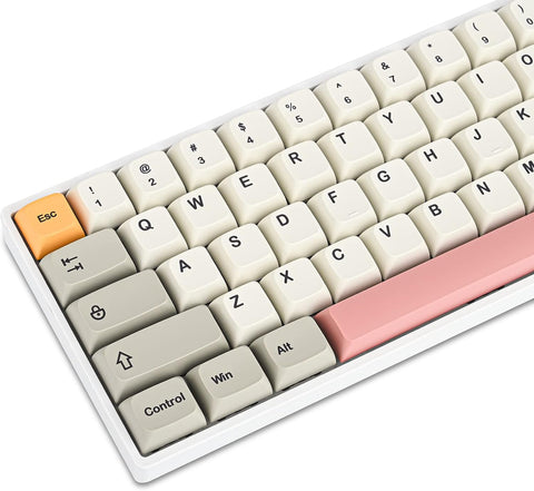 GTSP 9009 XDA Retro PBT Keycaps Set for Gaming Keyboard Dye-Sub for Cherry Mx Gateron Kailh Switch GK61/GK68 60% Mechanical Keyboard (9009-XDA)