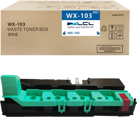 LCL Compatible Waste Toner Container Replacement for WX-103 A4NN-WY3 A4NN-WY1 A4NN-OY2 A4NN-WY3 Bizhub C224 C364 C554e C458 C558 C658 284e Muratec MFX-C2280 MFX-C2880 (1-Pack)