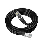 Ritz Gear Cat6 outdoor cable 25ft. 10Gbps, 550MHz bandwidth, Heavy-Duty Weatherproof/UV Resistant/23AWG BC Pure Copper. 4K Resolutions compatible with Wi-Fi modems/Routers/Security Cameras/PC/PS5/Xbox
