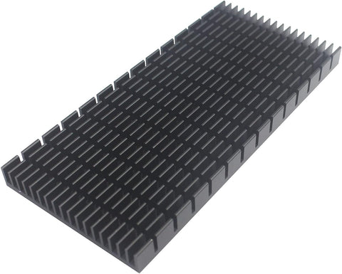1 Piece Aluminum Heatsink Heat Sink Cooler Fin Heat Diffusion Cooling Fin for High Power LED Amplifier Transistor IC Module Heatsink Size 150mm x 70mm x 11mm