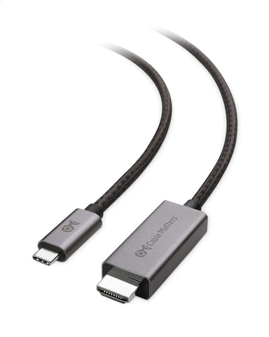 Cable Matters 8K USB C to HDMI 2.1 Cable 6 ft, Support 4K 120Hz and 8K 60Hz HDR - Thunderbolt 3, Thunderbolt 4, USB4 Port Compatible - Max Resolution on Any MacBook via This Cable is 4K 60Hz