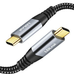 USB C to USB C Monitor Display Cable 6FT, 20Gbps Data Transfer 100W Fast Charge 4K Video Output USB3.2 Gen 2×2 Cable for MacBook, iPad, Samsung S21, Dell XPS and Portable Monitor