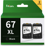 67xl 67 Ink Cartridges Black Combo Pack Replacement for HP Ink 67 67xl Black Ink Cartridge for HP Envy 6052 6055 6055e 6075 Pro 6452 6455 6458 DeskJet 1255 2732 2752 2755 DeskJet Plus 4100 4152