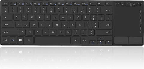 Rii K22 Wireless Keyboard for Windows,Ultra Slim Silent Keyboard with Touchpad,2.4 GHz Wireless Computer Keyboard,Compatible with PC, Laptop