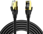 Cat8 Cable Ethernet 20ft,Nework Gigabit Cord with High Speed 40Gbps 2000Mhz SFTP LAN Cables with Gold Plated RJ45 Connector Compatible with Cat7/Cat5/Cat5e/Cat6/Cat6e