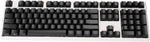 NPKC Side-Printed Thick PBT OEM Profile 108 ANSI Keycaps for MX Switches Mechanical Keyboard (Only Keycap) (Black)